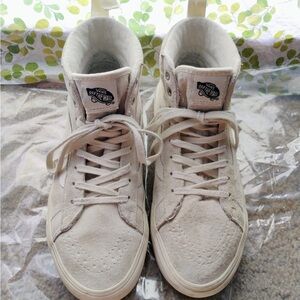 Vans Men’s Cream High-Top Sneakers Size 8.5